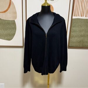 45. Lauren by Ralph Lauren Black Full Zip Cotton Jacket